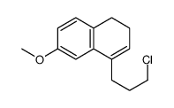 4-(3-chloropropyl)-6-methoxy-1,2-dihydronaphthalene结构式