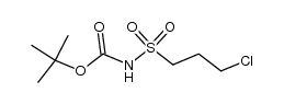 N-tert-butoxycarbonyl-3-chloropropanesulfonamide Structure