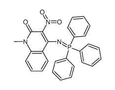 1-methyl-3-nitro-4-triphenylphosphoranylidene-amino-2(1H)-quinolone Structure