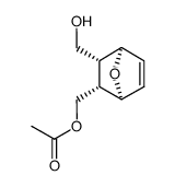 (1S,2S,3R,4R)-2-acetoxymethyl-3-hydroxymethyl-7-oxabicyclo[2.2.1]hept-5-ene结构式