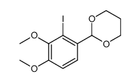 2-(2-iodo-3,4-dimethoxyphenyl)-1,3-dioxane结构式