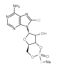 8-chloroadenosine-3',5'-cyclic monophosphorothioate, sp-isomer sodium salt picture