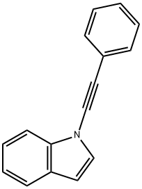 1-(苯基乙炔基)-1H-吲哚结构式