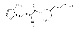 2-ETHYLHEXYL α-CYANO-4-(3-METHYLOXAZOLIN-2-YLIDENE)CROTONATE Structure