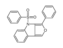 4-(benzenesulfonyl)-3-phenylfuro[3,4-b]indole结构式