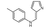 4-methyl-N-(pyrrol-2-ylidenemethyl)aniline结构式