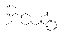 3-[[4-(2-methoxyphenyl)piperazin-1-yl]methyl]-1H-indole Structure