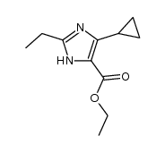 ethyl 4-cyclopropyl-2-ethyl-1H-imidazole-5-carboxylate Structure
