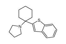 1-(1-(Benzo[b]thiophen-2-yl)cyclohexyl)pyrrolidine Structure