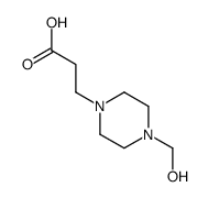 1-Piperazinepropanoicacid,4-(hydroxymethyl)-(9CI) Structure