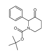 3-Oxo-2-phenyl-piperidine-1-carboxylic acid tert-butyl ester结构式