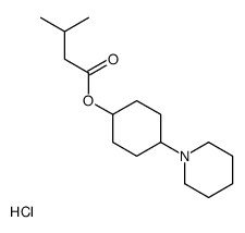 (4-piperidin-1-ium-1-ylcyclohexyl) 3-methylbutanoate,chloride Structure