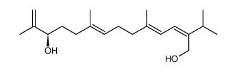 (R,2Z,4E,8E)-2-isopropyl-5,9,13-trimethyltetradeca-2,4,8,13-tetraene-1,12-diol Structure