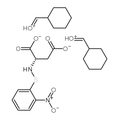 n-o-nitrophenylsulfenyl-l-aspartic acid bis(di(cycl Structure
