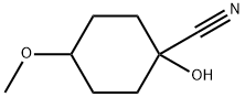 1-hydroxy-4-methoxycyclohexane-1-carbonitrile结构式