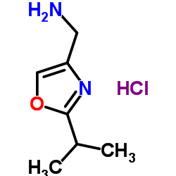 (2-ISOPROPYLOXAZOL-4-YL)METHANAMINE HYDROCHLORIDE structure