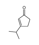 3-isopropyl-2-cyclopenten-1-one Structure