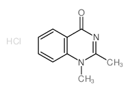 4(1H)-Quinazolinone,1,2-dimethyl-, hydrochloride (1:1) Structure