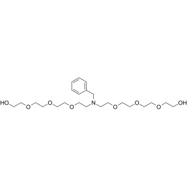 N-Benzyl-N-bis(PEG3-OH) Structure