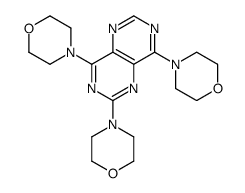 4-(2,4-dimorpholin-4-ylpyrimido[5,4-d]pyrimidin-8-yl)morpholine结构式