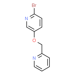 2-溴5-(吡啶-2-基甲氧基)吡啶结构式