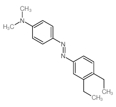 Benzenamine,4-[2-(3,4-diethylphenyl)diazenyl]-N,N-dimethyl- structure