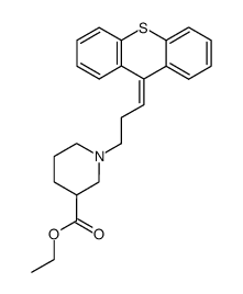 ethyl 1-<3-(thioxanthene-9-ylidene)propyl>piperidine-3-carboxylate Structure