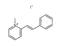 (E)-1-methyl-2-styrylpyridin-1-ium iodide结构式