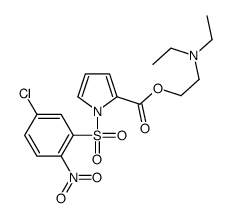 2-(diethylamino)ethyl 1-(5-chloro-2-nitrophenyl)sulfonylpyrrole-2-carboxylate Structure