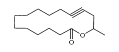 16-methyloxacyclohexadec-13-yn-2-one Structure