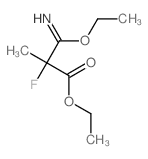 Propanoic acid,3-ethoxy-2-fluoro-3-imino-2-methyl-, ethyl ester Structure