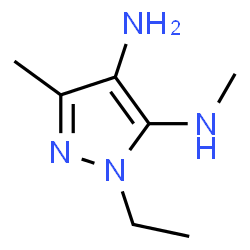 1H-Pyrazole-4,5-diamine,1-ethyl-N5,3-dimethyl- Structure