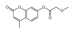 (4-methyl-2-oxochromen-7-yl) 2-methoxyacetate结构式