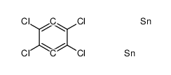 1,4-Bis(trimethylstannyl)-2,3,5,6-tetrachlorobenzene Structure
