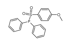 ((4-methoxyphenyl)sulfonyl)diphenylphosphine Structure