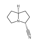 1H-Pyrrolizine-3-carbonitrile,hexahydro-,(3R-cis)-(9CI) structure