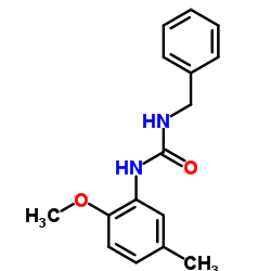 1-Benzyl-3-(2-methoxy-5-methylphenyl)urea结构式