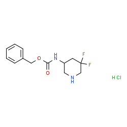 苯甲基 (5,5-二氟哌啶-3-基)氨基甲酯盐酸结构式
