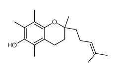 (+/-)-3,4-dihydro-2,5,7,8-tetramethyl-2-(4-methyl-3-pentenyl)-2H-1-benzopyran-6-ol结构式