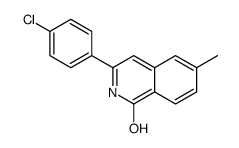 3-(4-chlorophenyl)-6-methyl-2H-isoquinolin-1-one结构式