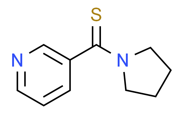 3-Pyridinyl-1-pyrrolidinylmethanethione Structure