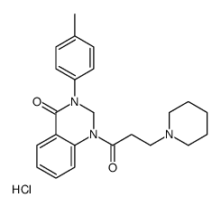 3-(4-methylphenyl)-1-(3-piperidin-1-ylpropanoyl)-2H-quinazolin-4-one,hydrochloride结构式