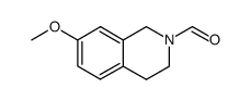 2-formyl-1,2,3,4-tetrahydro-7-methoxyisoquinoline结构式
