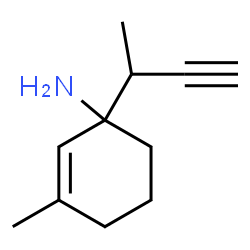 2-Cyclohexen-1-amine,3-methyl-1-(1-methyl-2-propynyl)- (9CI) Structure