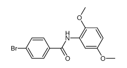 4-bromo-N-(2,5-dimethoxyphenyl)benzamide Structure