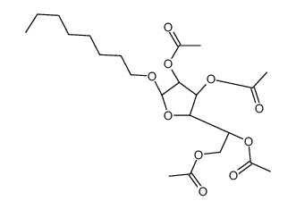 Octyl D-Galactofuranoside Tetraacetate structure
