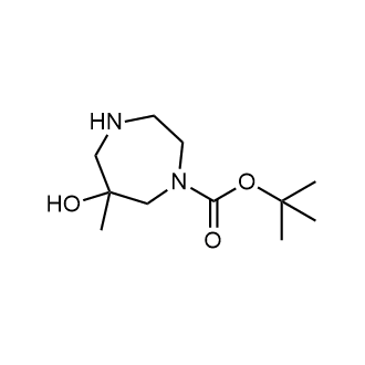 Tert-butyl 6-hydroxy-6-methyl-1,4-diazepane-1-carboxylate Structure