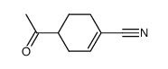 1-Cyclohexene-1-carbonitrile, 4-acetyl- (6CI,8CI,9CI) Structure