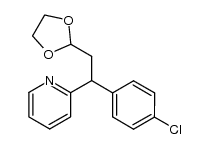 2-(1-(4-chlorophenyl)-2-(1,3-dioxolan-2-yl)ethyl)pyridine Structure