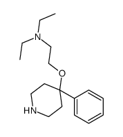 diethyl[2-[(4-phenylpiperidin-4-yl)oxy]]ethylamine结构式